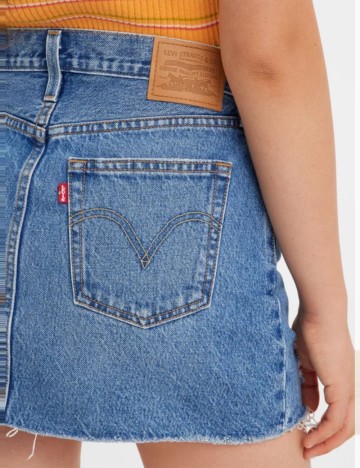 Fustă de blugi Levi's, albastru