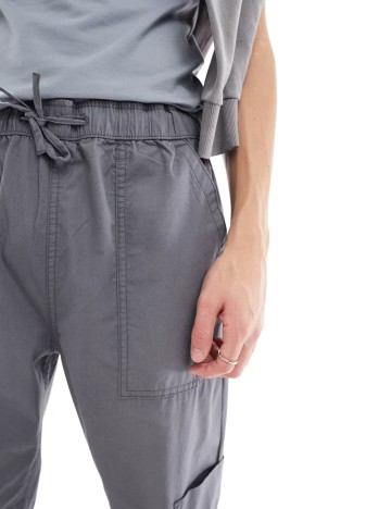 Pantaloni cargo ASOS, gri