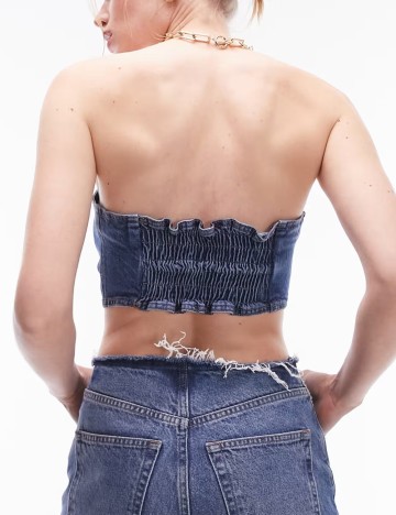Top Topshop, albastru