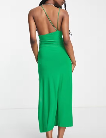 Rochie maxi Pull&Bear, verde