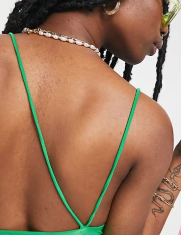 Rochie maxi Pull&Bear, verde