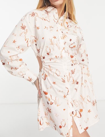 Rochie mini Peppermayo, crem