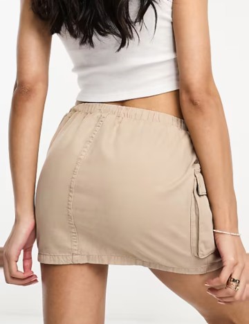 Fustă mini ASOS, bej
