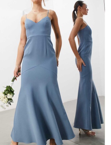 Rochie maxi ASOS, albastru