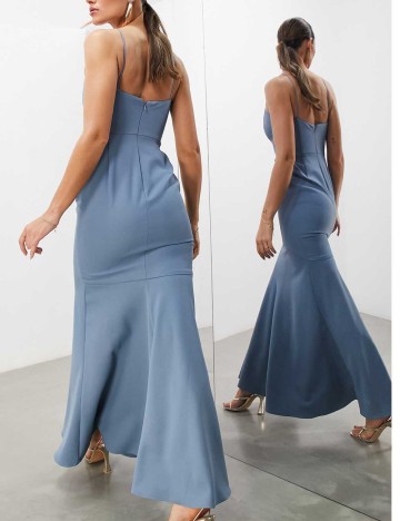 Rochie maxi ASOS, albastru
