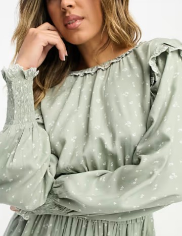 Rochie mini ASOS, verde