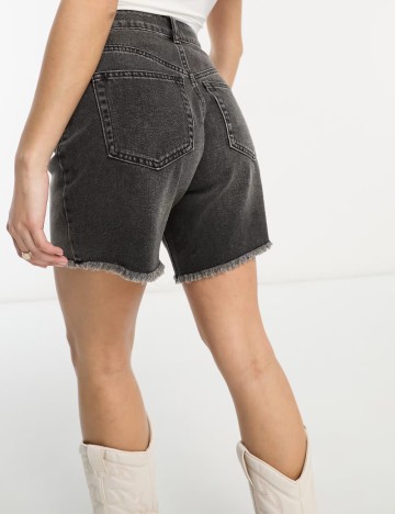 Pantaloni scurți de blugi Miss Selfridge, gri