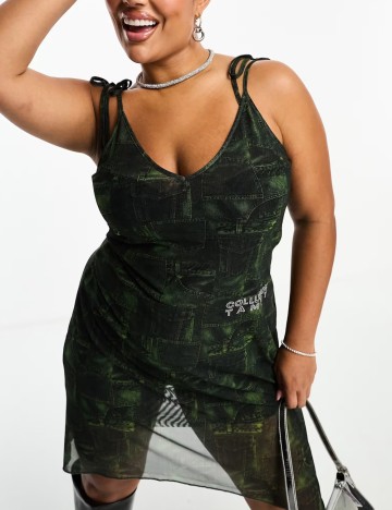 Rochie mini Collusion, verde