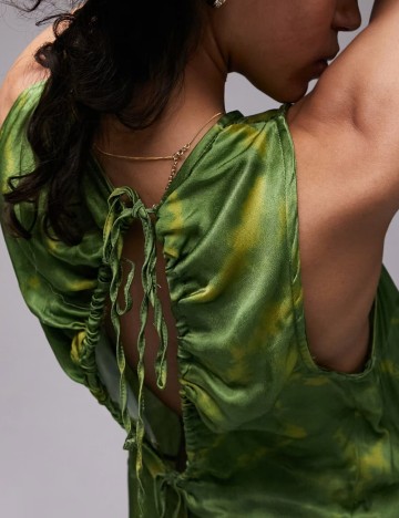 Rochie midi Topshop, verde
