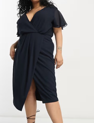 Rochie midi TFNC, bleumarin