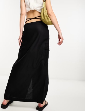 Fustă maxi WEEKDAY, negru