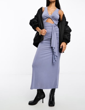 Rochie maxi ASOS, albastru