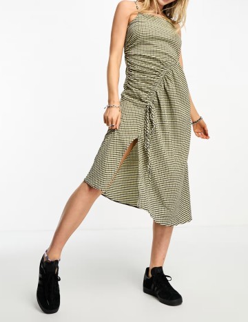 Rochie midi Collusion, mix culori