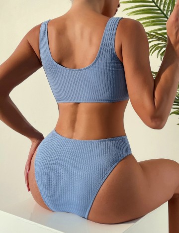 Costum de baie Shein, albastru