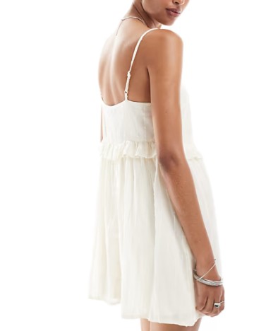 Rochie mini New look, crem