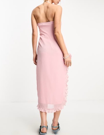 Rochie midi Motel, roz