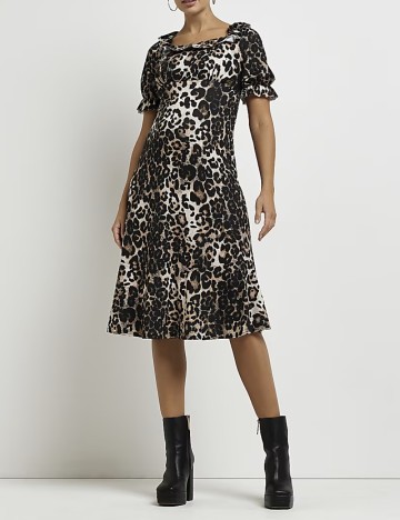 Rochie midi River Island, maro