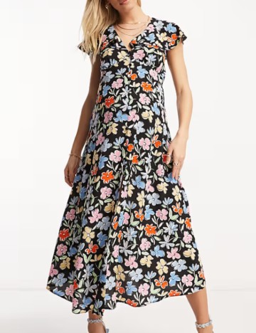 Rochie maxi ASOS, mix culori