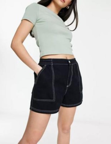 Pantaloni scurți ASOS, negru