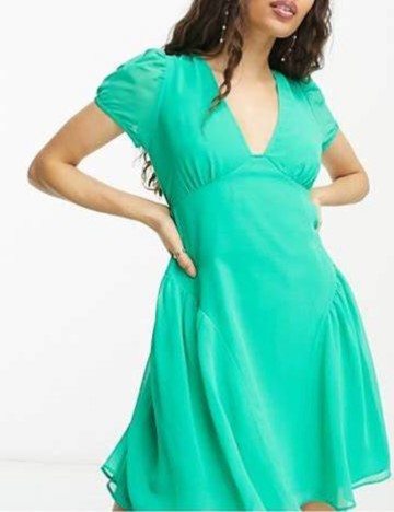 Rochie midi ASOS, verde smarald