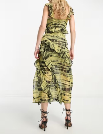 Rochie midi ASOS, mix culori