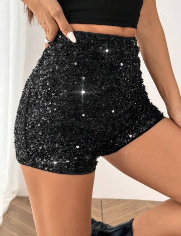 Pantaloni scurți Shein, negru
