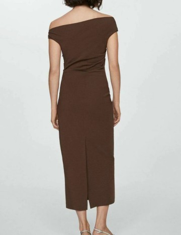 Rochie midi Mango, maro