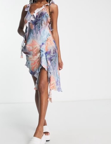 Rochie mini WEEKDAY, mix culori
