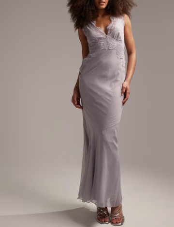 Rochie maxi ASOS, liliac