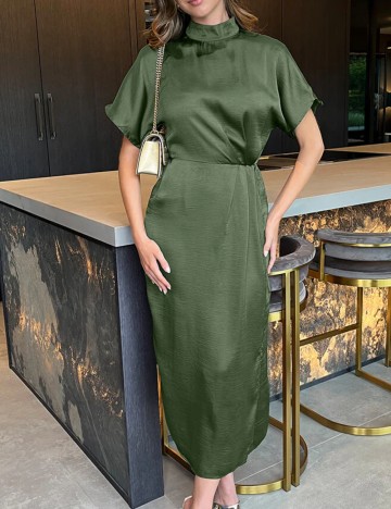 Rochie midi AX Paris, kaki
