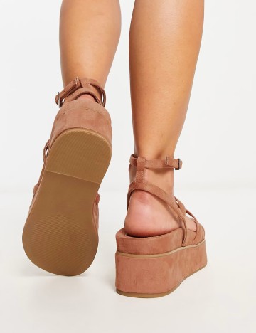 Sandale ASOS, roz prafuit