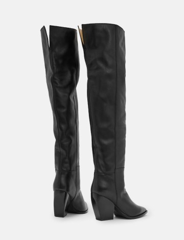 Cizme cu toc Allsaints, negru