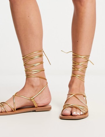 Sandale London Rebel, auriu