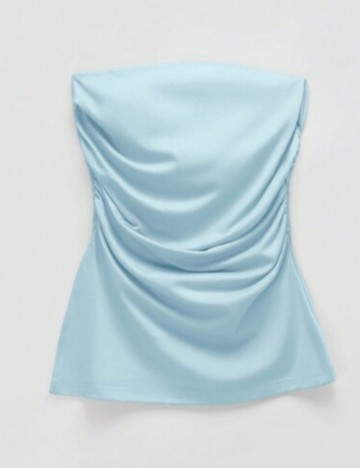 Top Shein Curve+, albastru