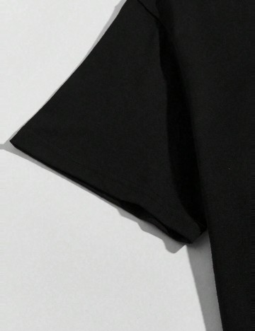 Tricou MANFINITY by Shein, negru