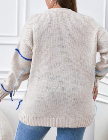 Pulover Shein Curve+, mix culori