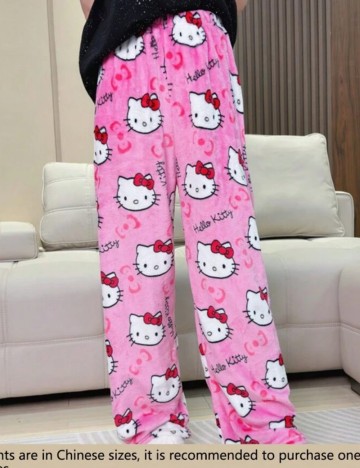 Pantaloni de pijama Shein, roz