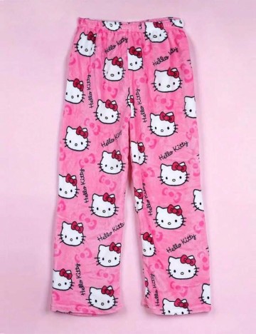 Pantaloni de pijama Shein, roz