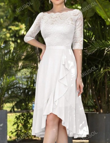 Rochie midi Shein, alb