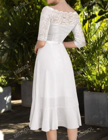 Rochie midi Shein, alb