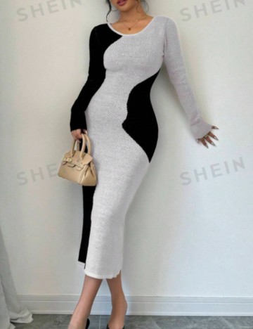 Rochie maxi Shein, mix culori
