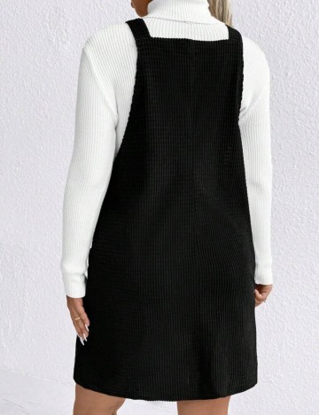 Sarafan Shein Curve+, negru