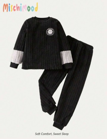 Compleu pijamale Shein, negru