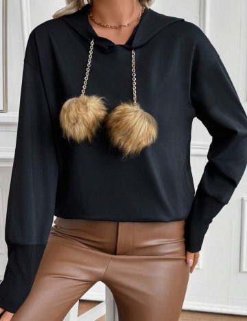Hanorac Shein, negru