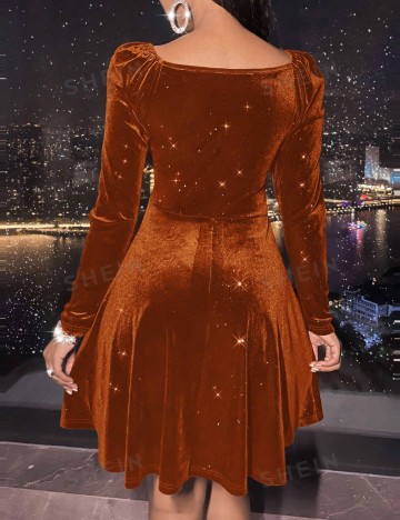 Rochie mini Shein, cărămiziu