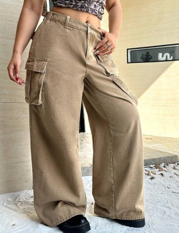 Jeans Shein Curve+, maro