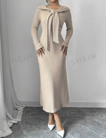 Rochie midi Shein, crem