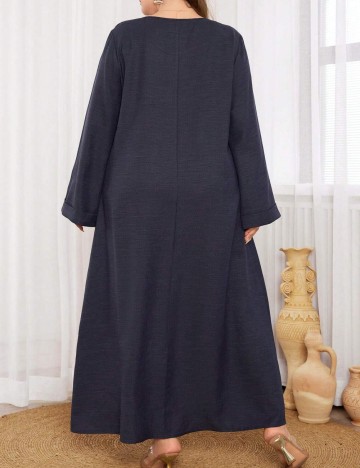 Rochie maxi Shein Curve+, bleumarin