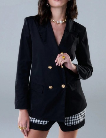 Sacou TypaGal by Shein, negru