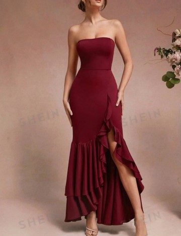 Rochie midi Shein, vișiniu
